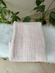 Lüx kalite pembe Müslin soft dolgulu battaniye
