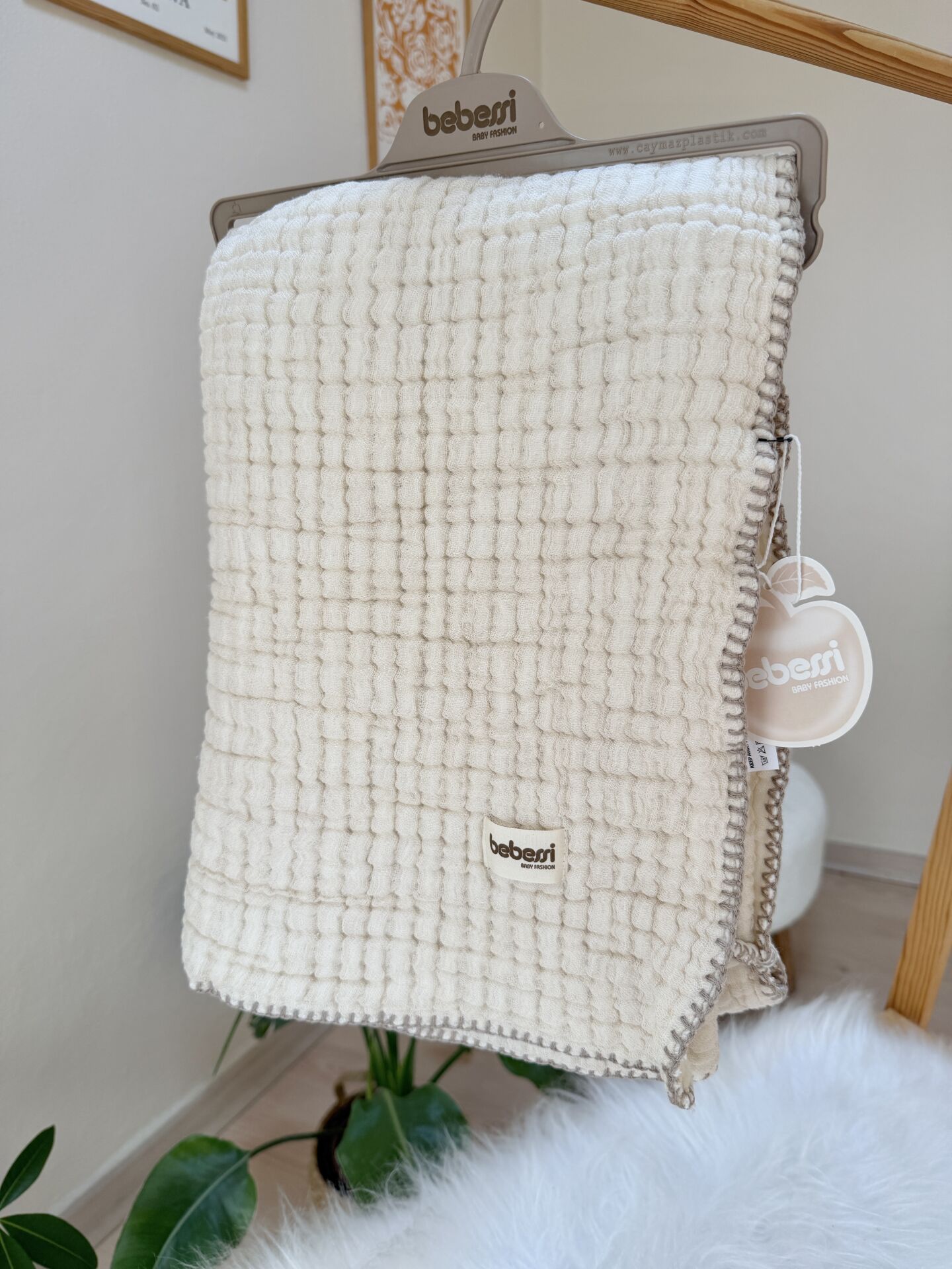 Lüx kalite taş Müslin soft dolgulu battaniye