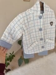 PREMİUM mavi kapitone montlu 3’lü takım