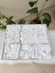 Pembe kalpli 10 parça hastane çıkış set