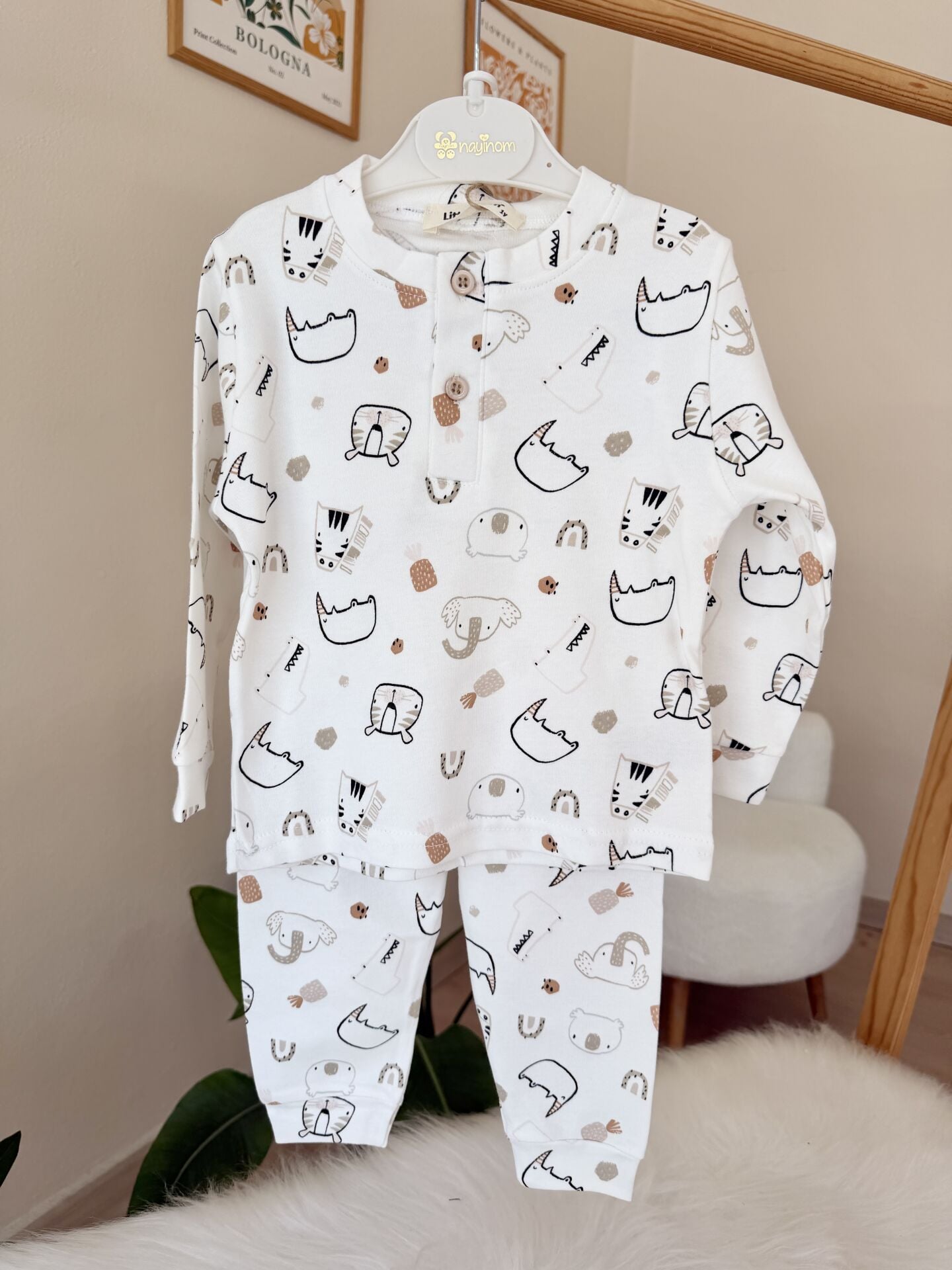 Lüx kalite soft desenler pijama takımı