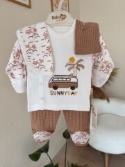 Kahve palmiye 5’li set