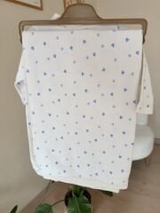 Mavi mikili tulumlu battaniyeli 5’li set