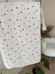 Lacivert mikili tulumlu battaniyeli 5’li set