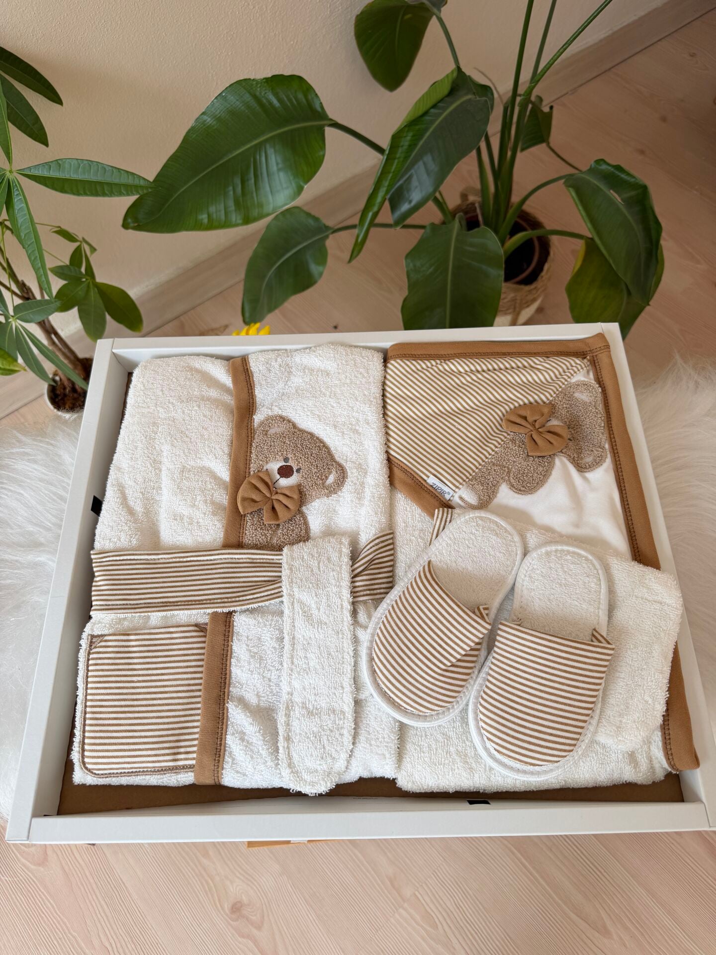 Ayıcık nakışlı banyo set