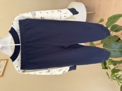 Lacivert desenli %100 Pamuk pijama