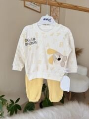 Sarı desenli 2’li takım