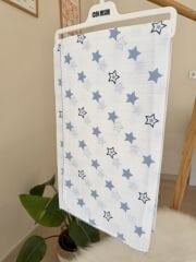 Mavi yıldızlı müslin battaniye