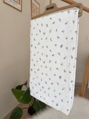 Pembe mor çiçekli çift katlı battaniye