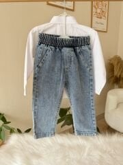 Premium gömlekli 3’lü kot takım