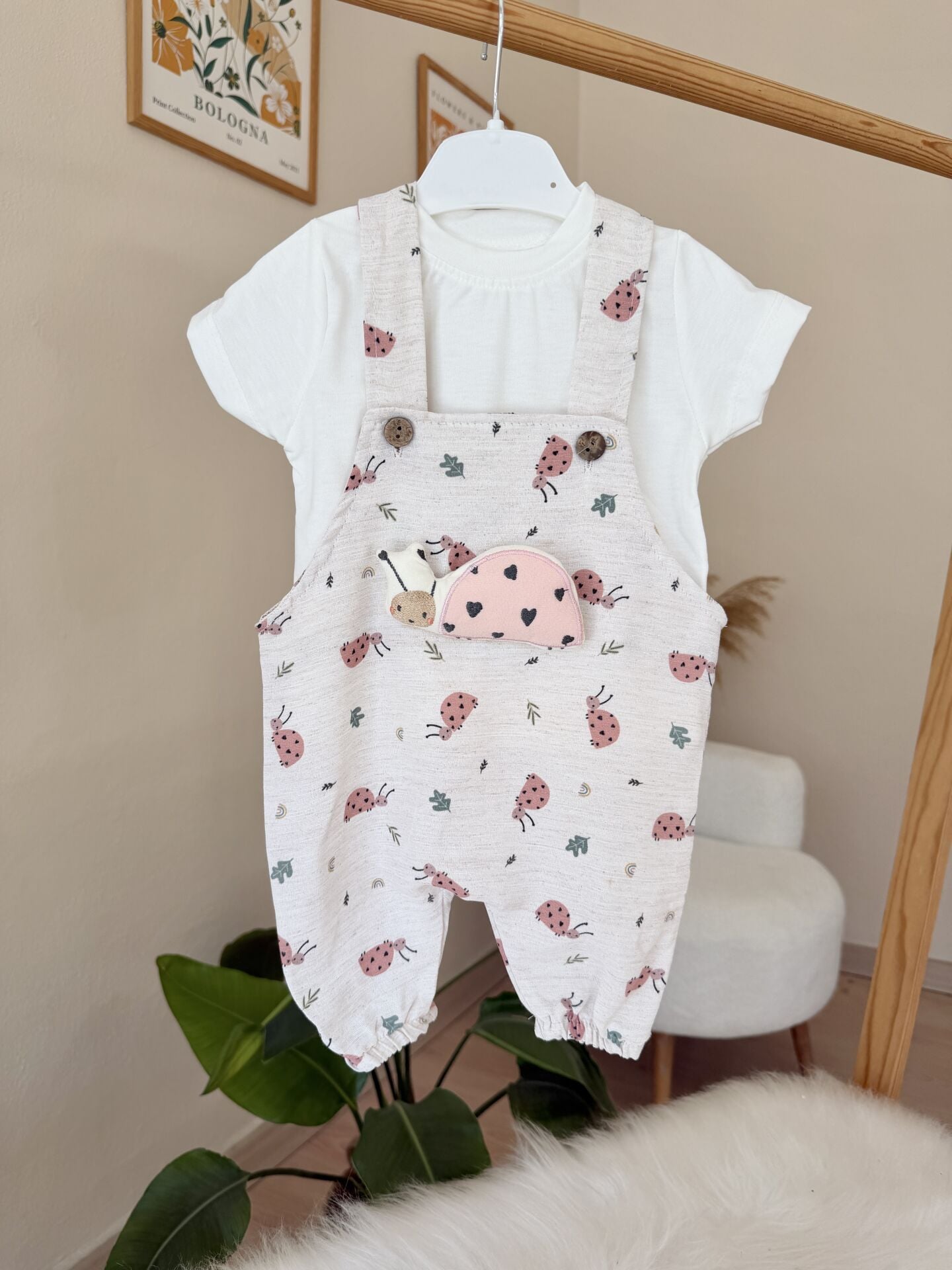 Pembe uğur böceği badili Slopet