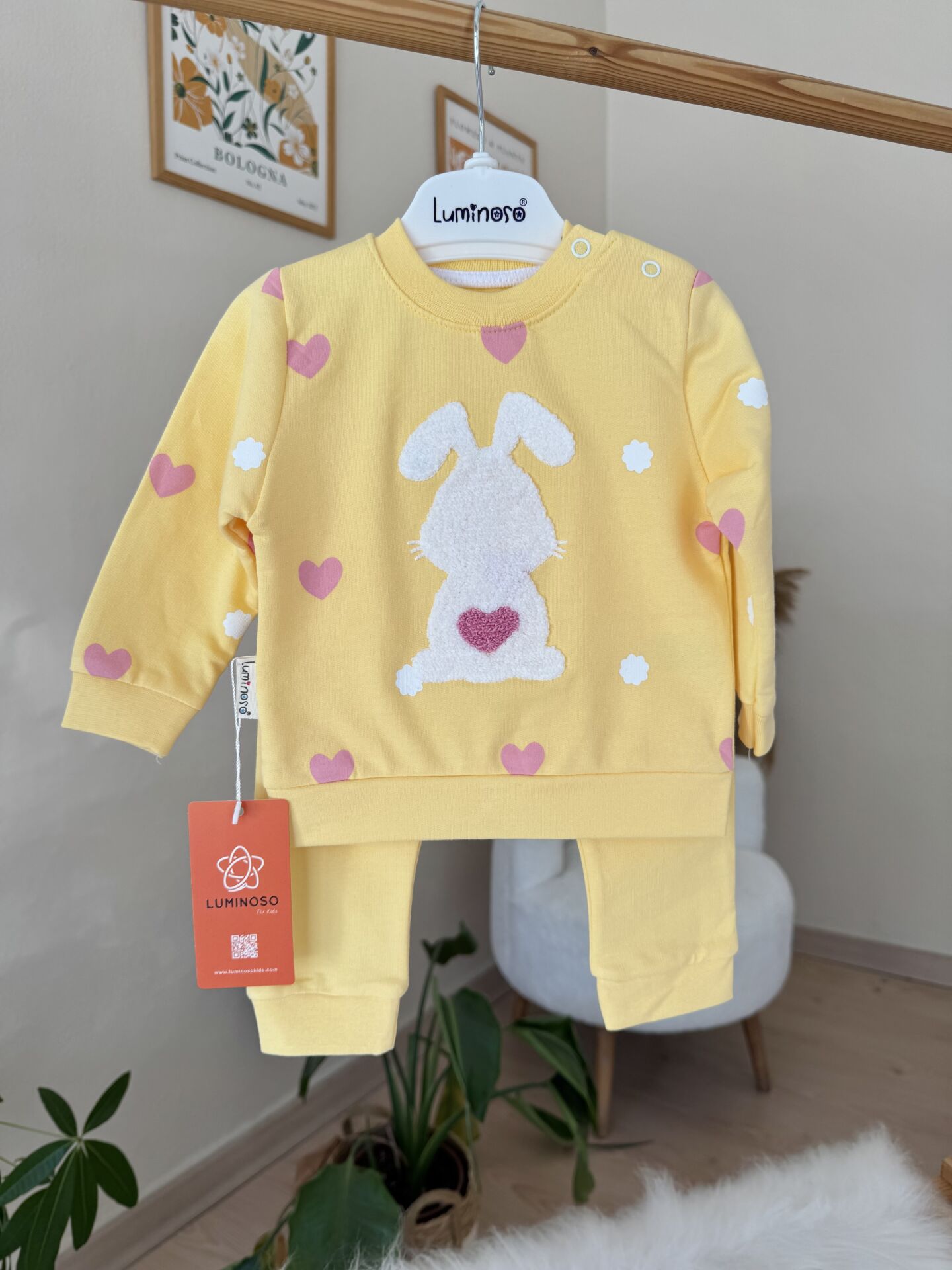 Sarı kalpli tavşan 2’li takım