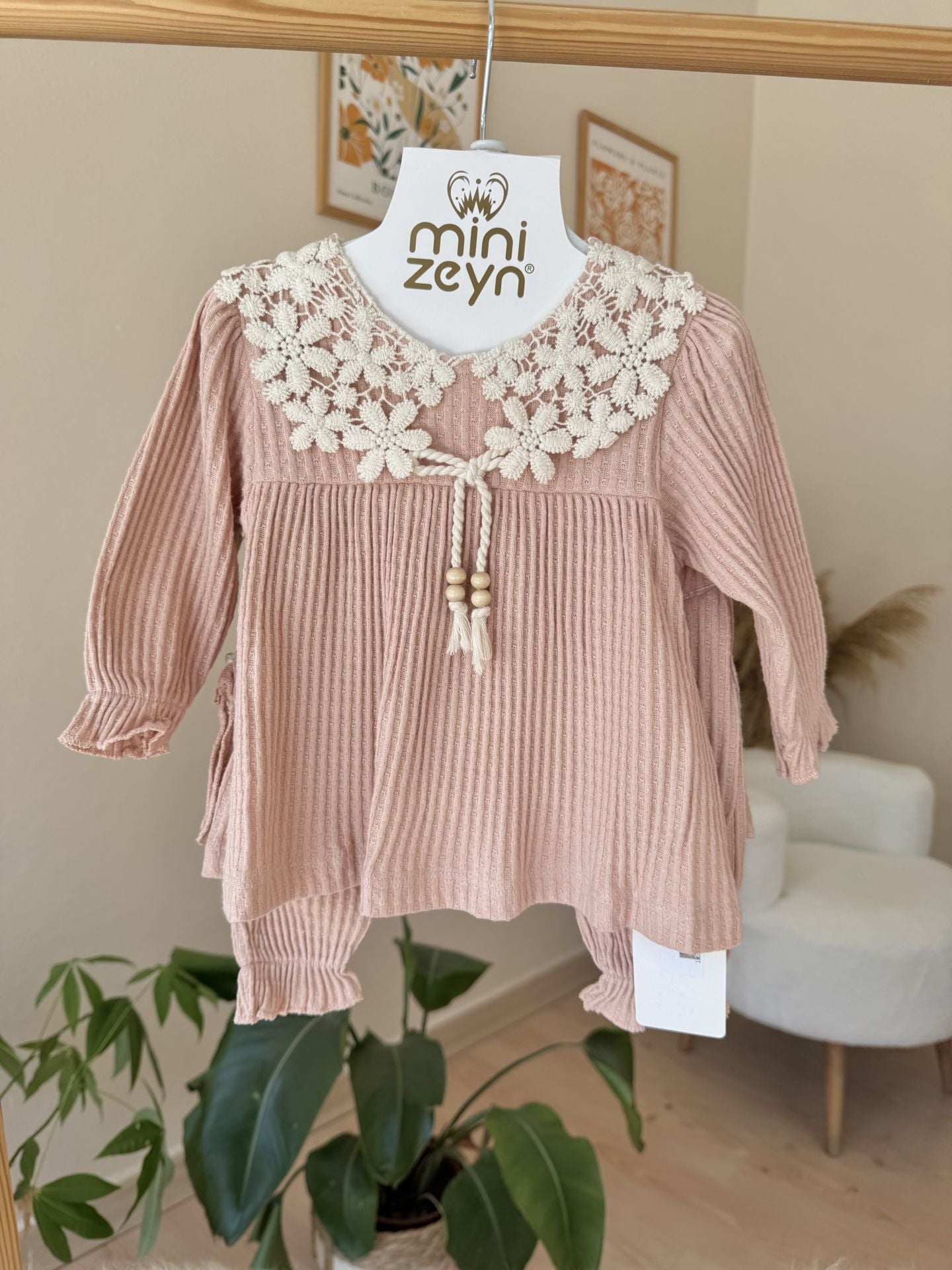 YAKA DANTEL DETAYLI 5’li set