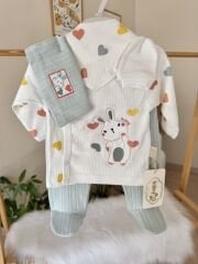 Yeşil kalpli tavşan 5’li set