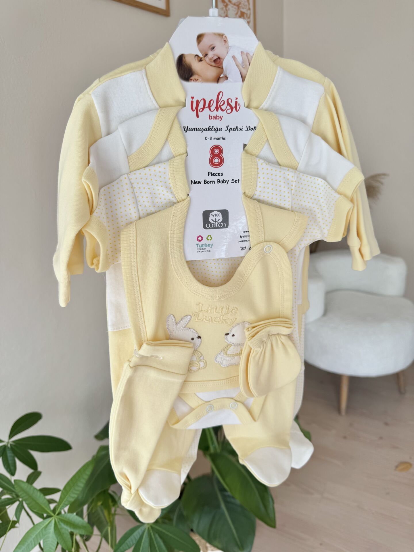 PREMİUM sarı tavşan 8’li set