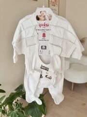 PREMİUM Ekru tavşan 8’li set