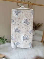 Kahve ayıcıklı golden battaniye