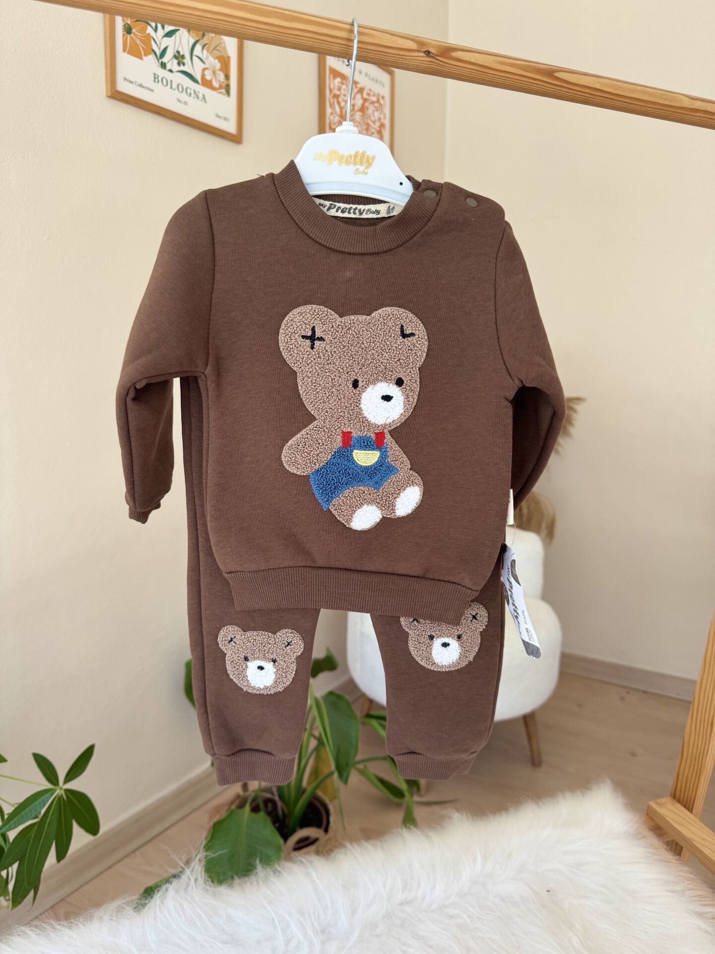 Kahve ayıcık 2’li takım