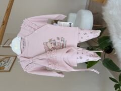 Pembe çiçekli ayıcık 3’lü pratik takım