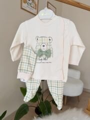 Yeşil papyonlu ayıcık 3’lü pratik takım