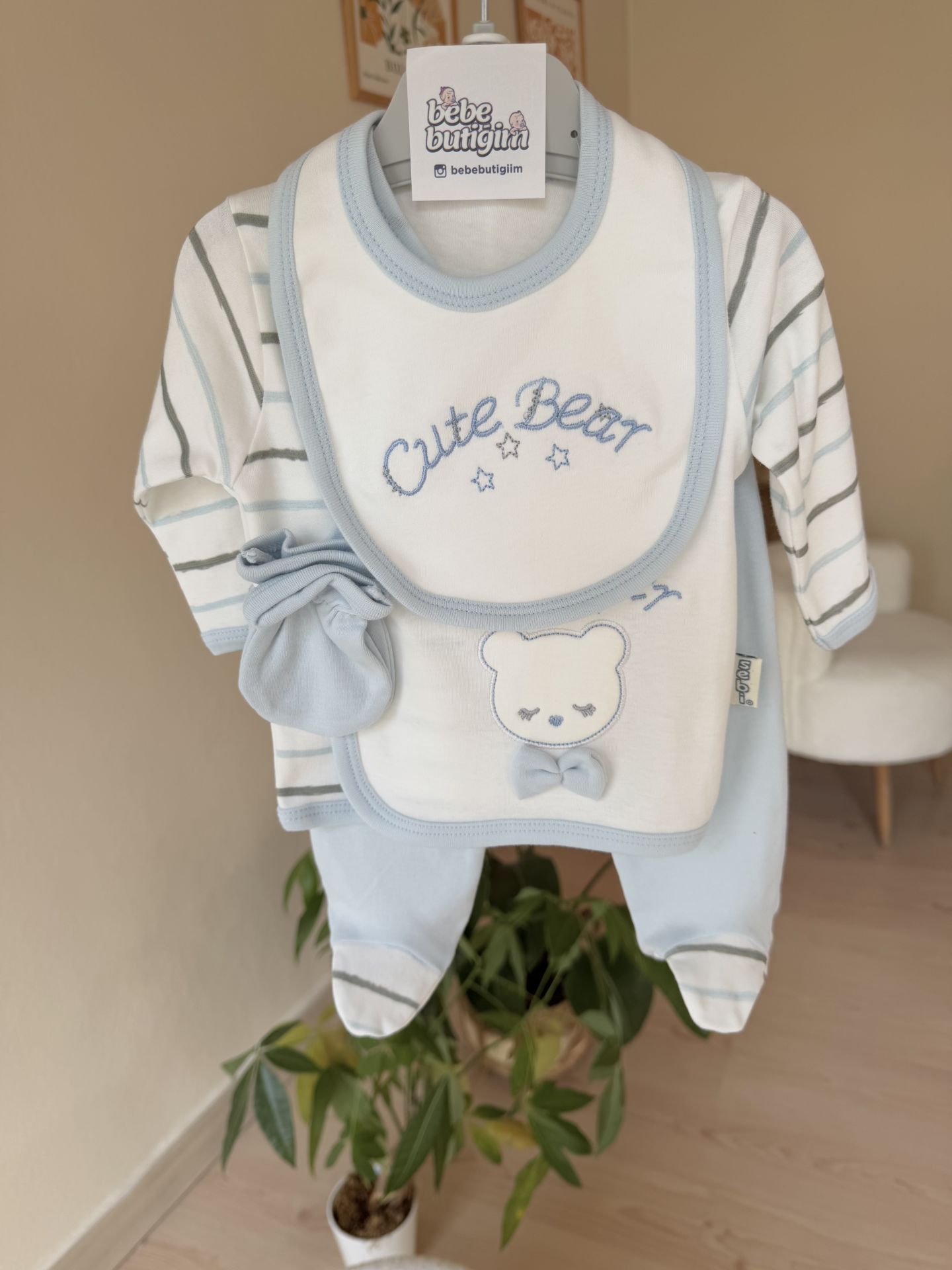 Bebe mavisi cute bear 5’li set