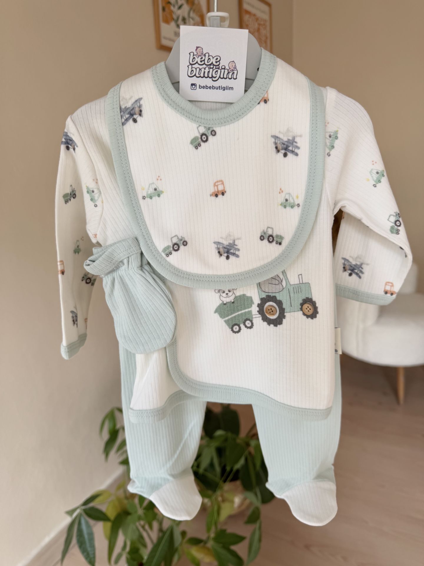 Yeşil arabalı 5’li set
