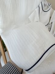 PREMİUM lacivert müslin tulumlu 10 parça hastane çıkış seti