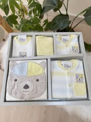 PREMİUM sarı ayıcık detaylı 10 parça hastane çıkış set