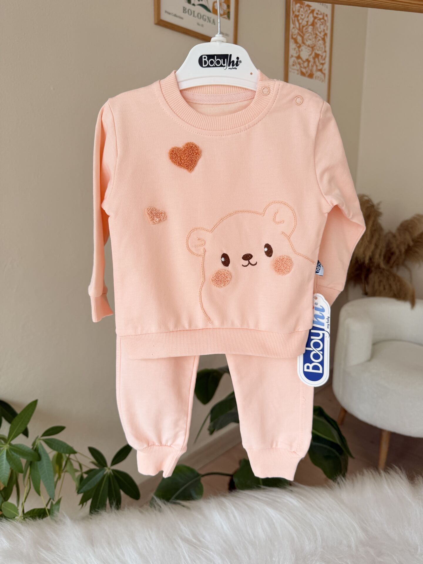 Somon kalpli ayıcık 2’li takım