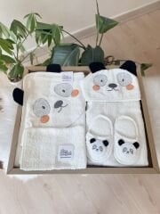 PREMİUM panda 4 parça banyo seti