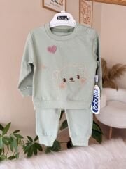 Yeşil kalpli ayıcık 2’li takım