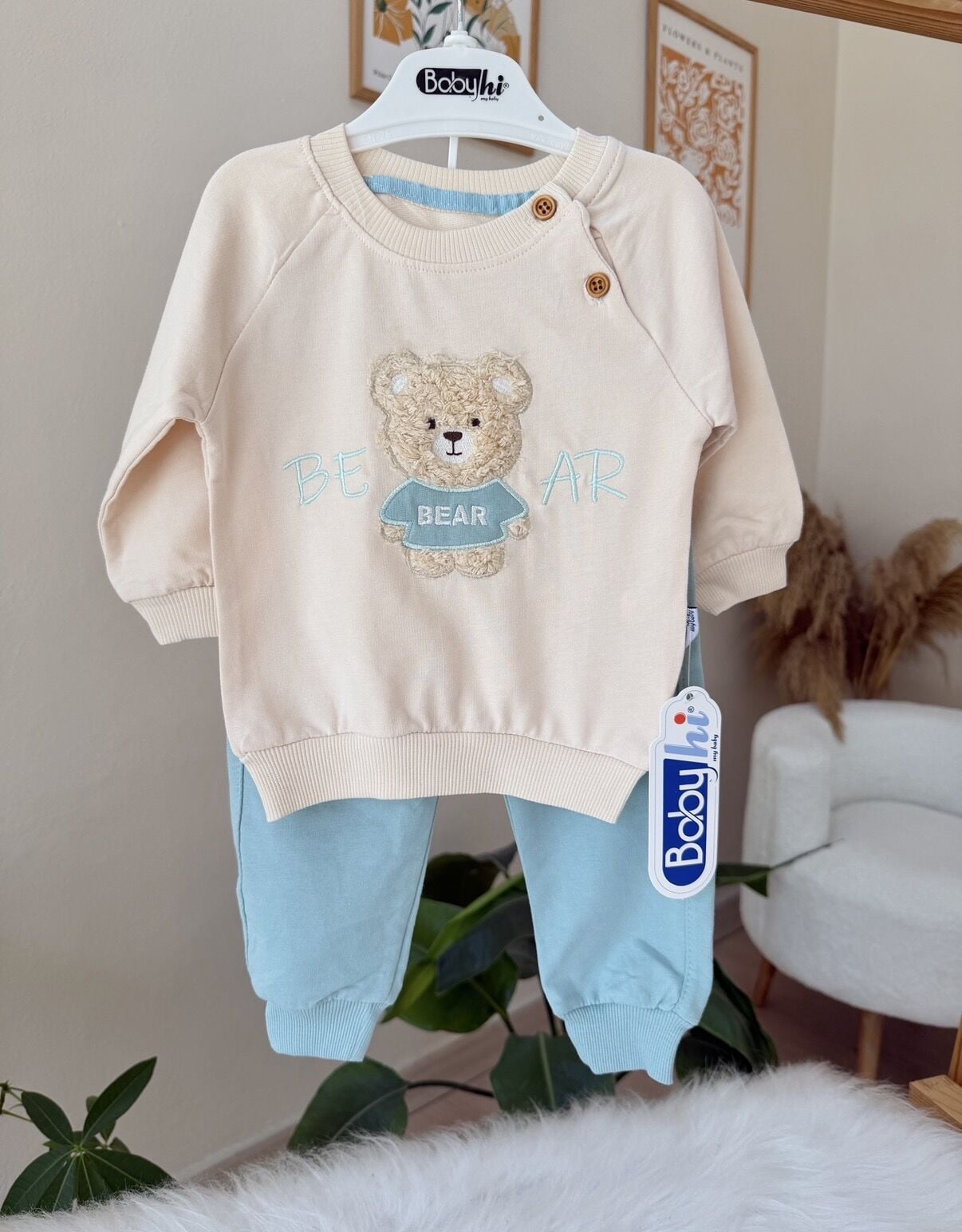 Mint ayıcıklı 2’li takım