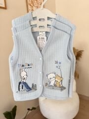 Maviş Ayıcıklı kapitone yelek