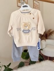 Gri ayıcıklı 2’li takım