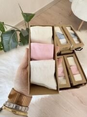 Pembe 6’lı çorap set