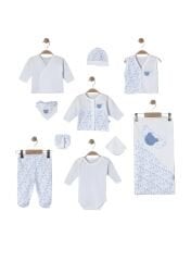 Mavi ayıcıklar 10 parça hastane çıkış seti