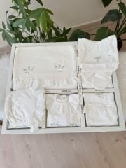 Kuş detaylı Fisto 10 parça hastane çıkış seti