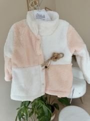 Somon peluş ceketli 3’lü takım