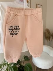 Somon peluş ceketli 3’lü takım