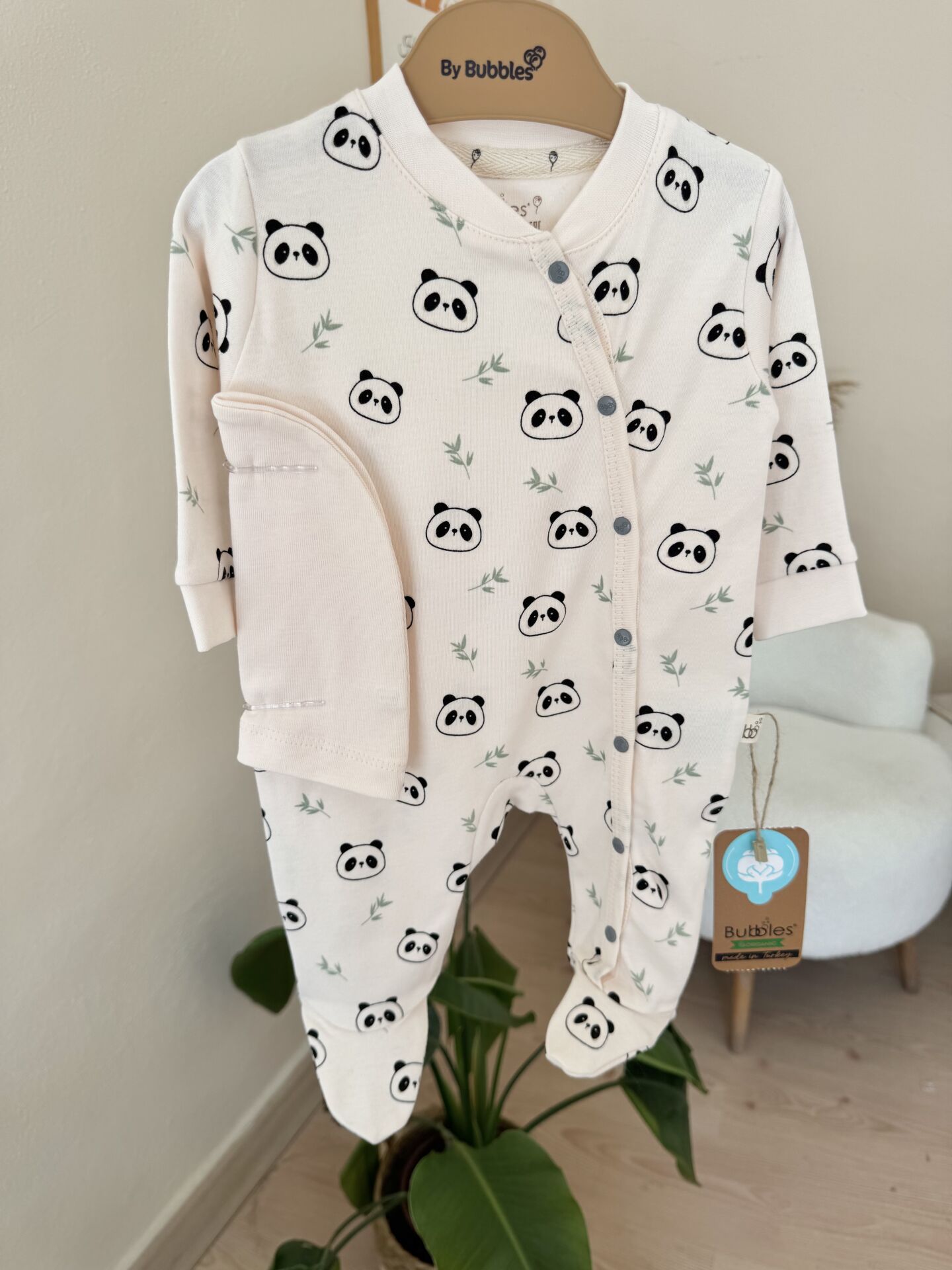 Organik panda bereki tulum