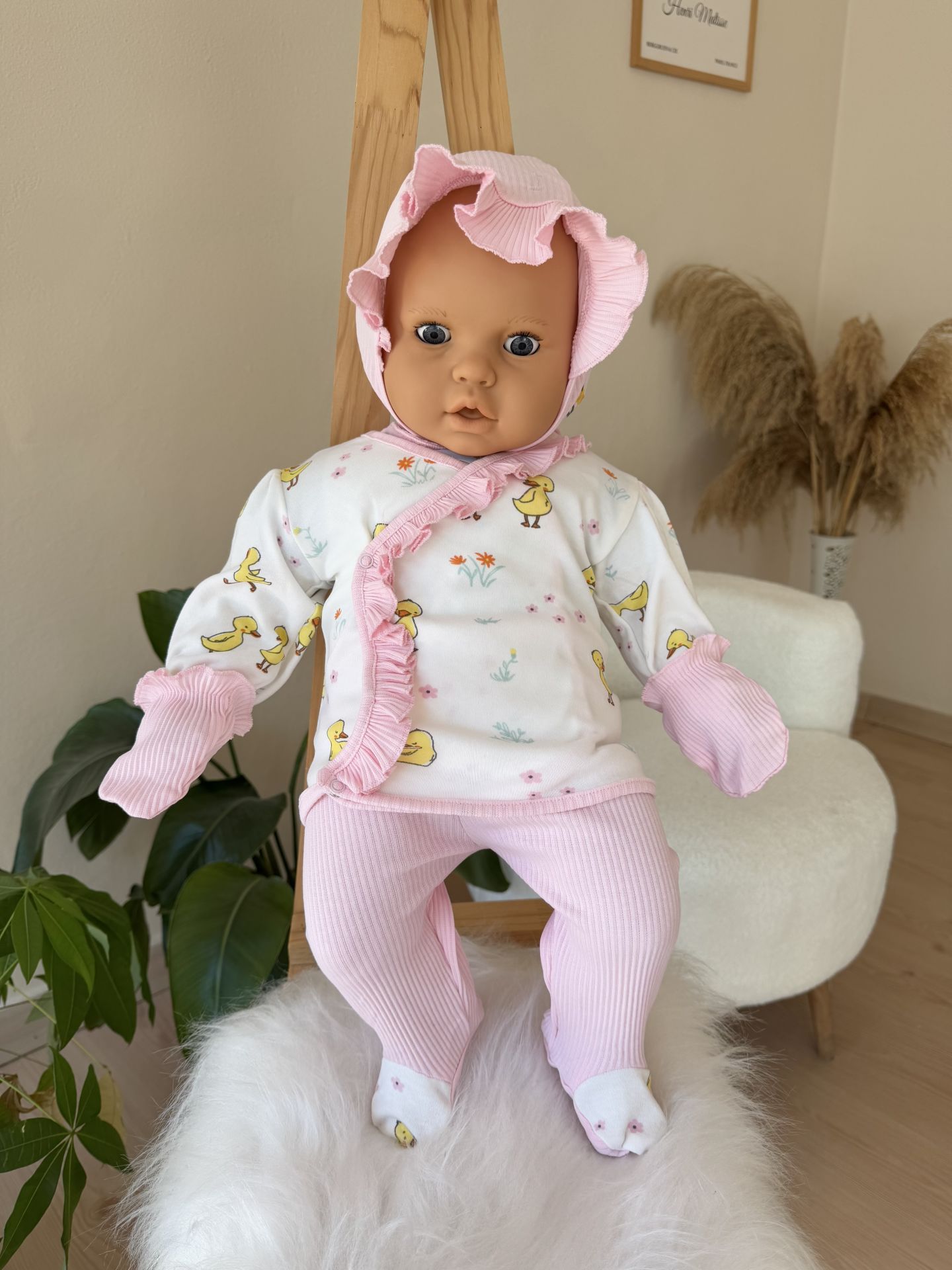 Pembe civciv 5’li set