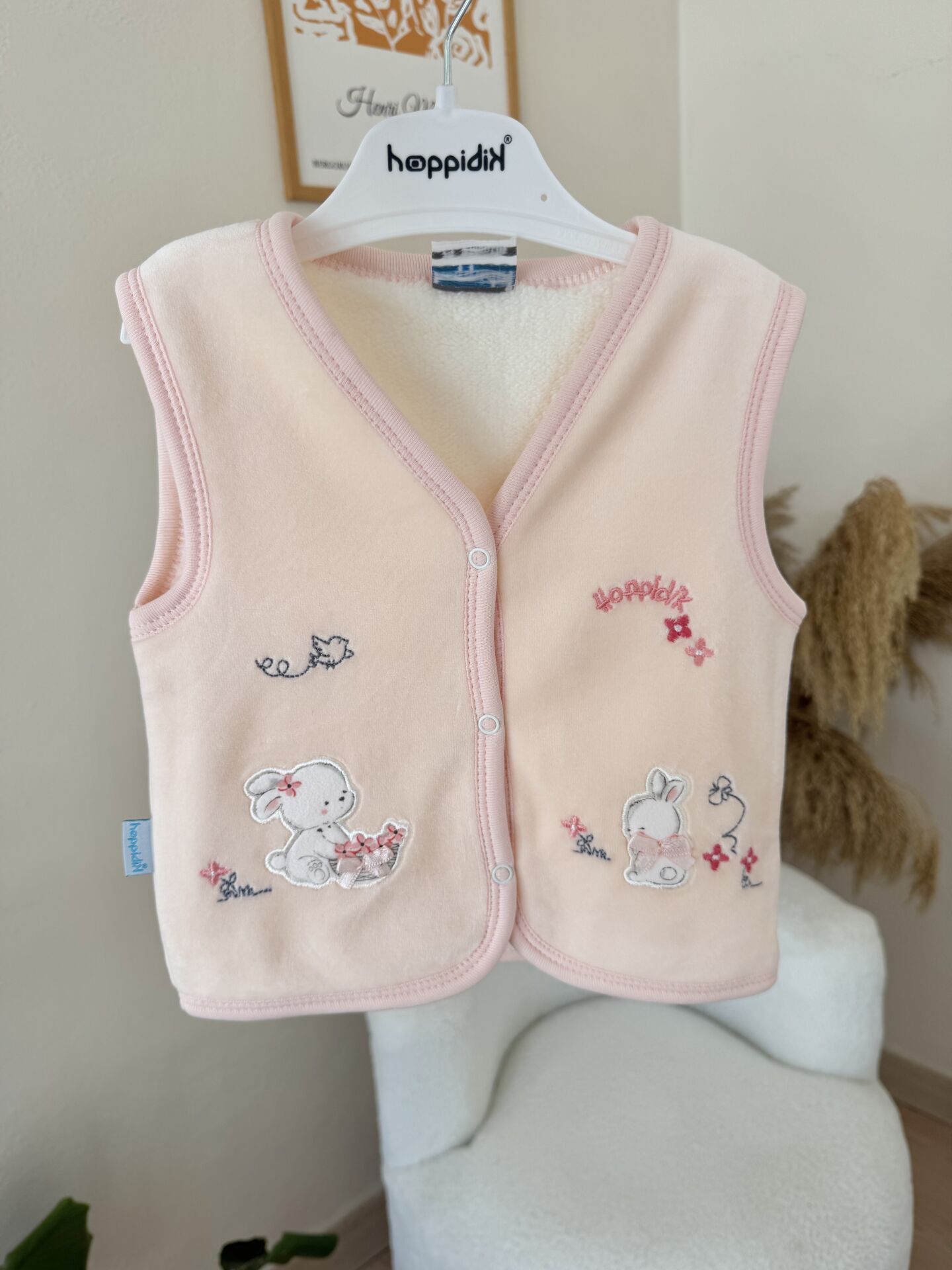 Pudra Welsoft astarlı kadife yelek