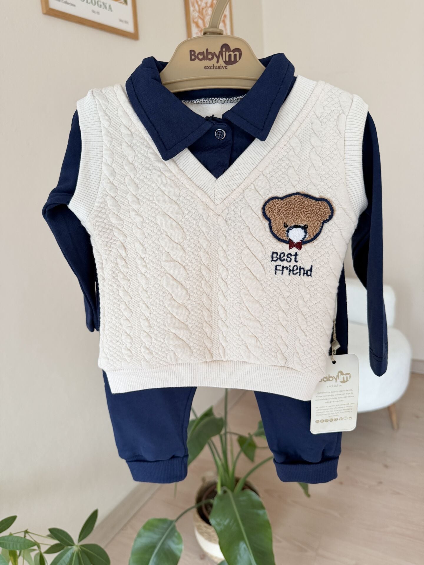 Lacivert ayıcık 2’li takım