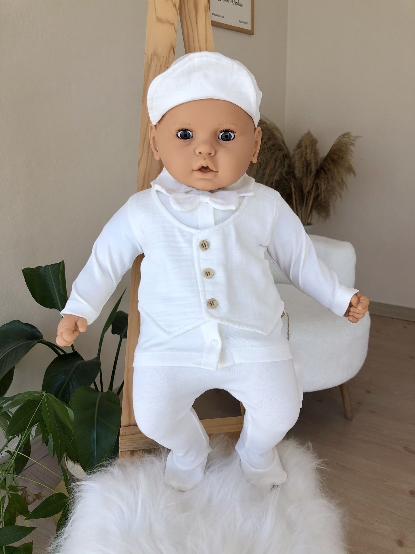 Papyonlu yelek detaylı 5’li set