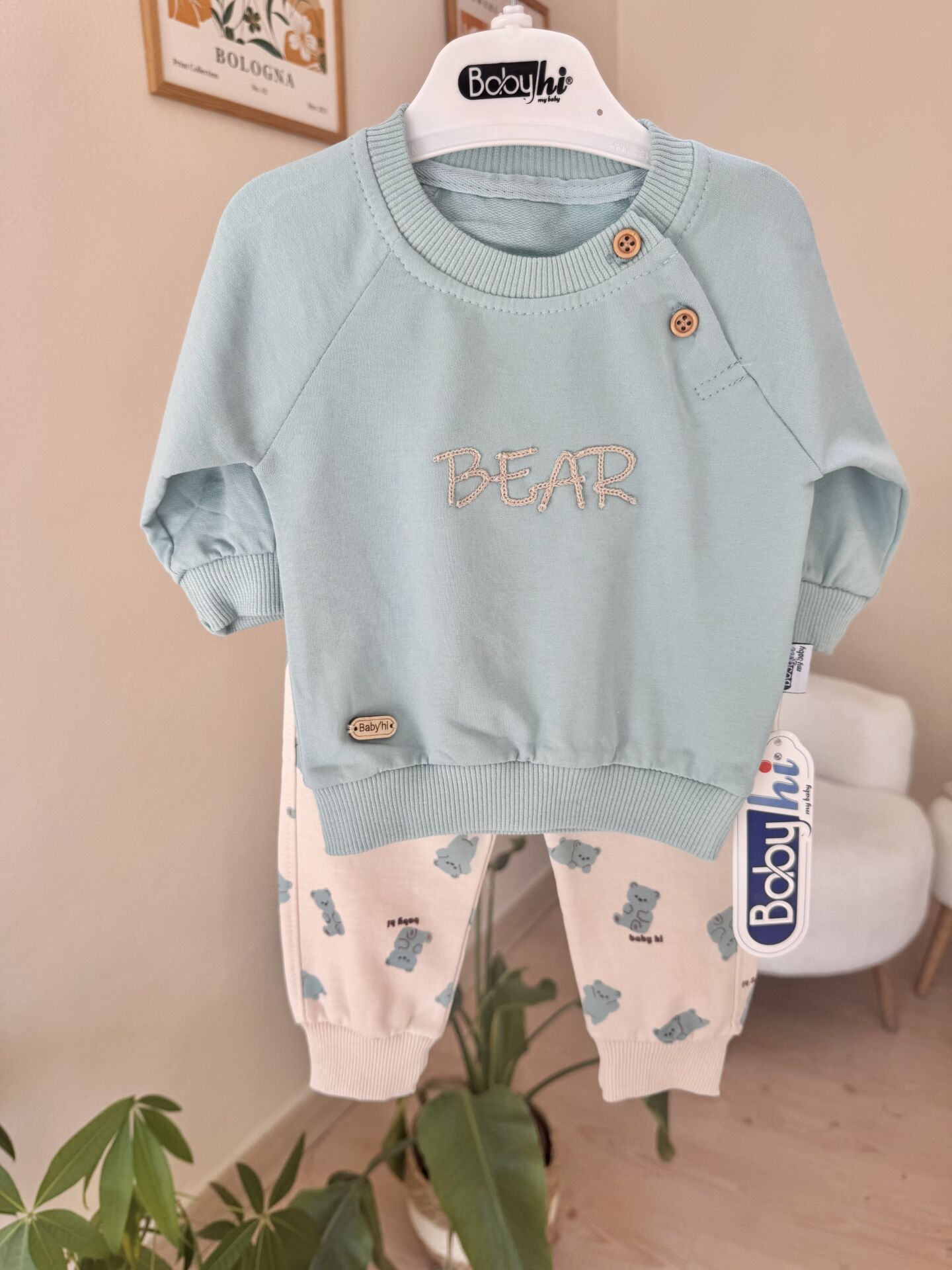 Mint bear mevsimlik 2’li takım