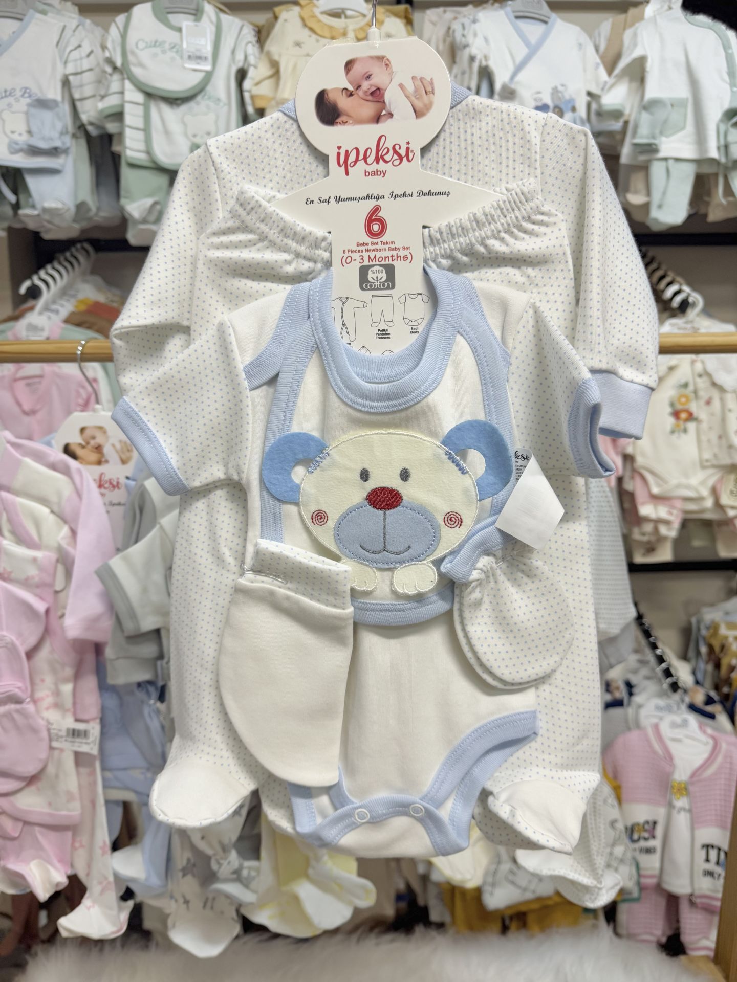 Bebe mavisi 6’lı yenidoğan set