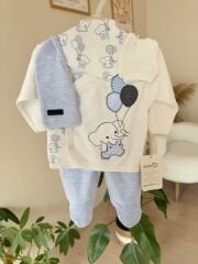 Mavi balonlu fil 5’li set