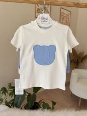 Mavi bear keten şortlu takım