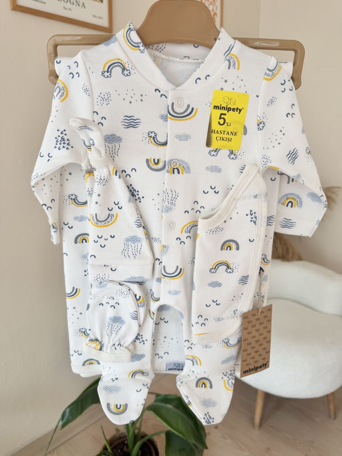 Mavi gökkuşaklı 5’li set