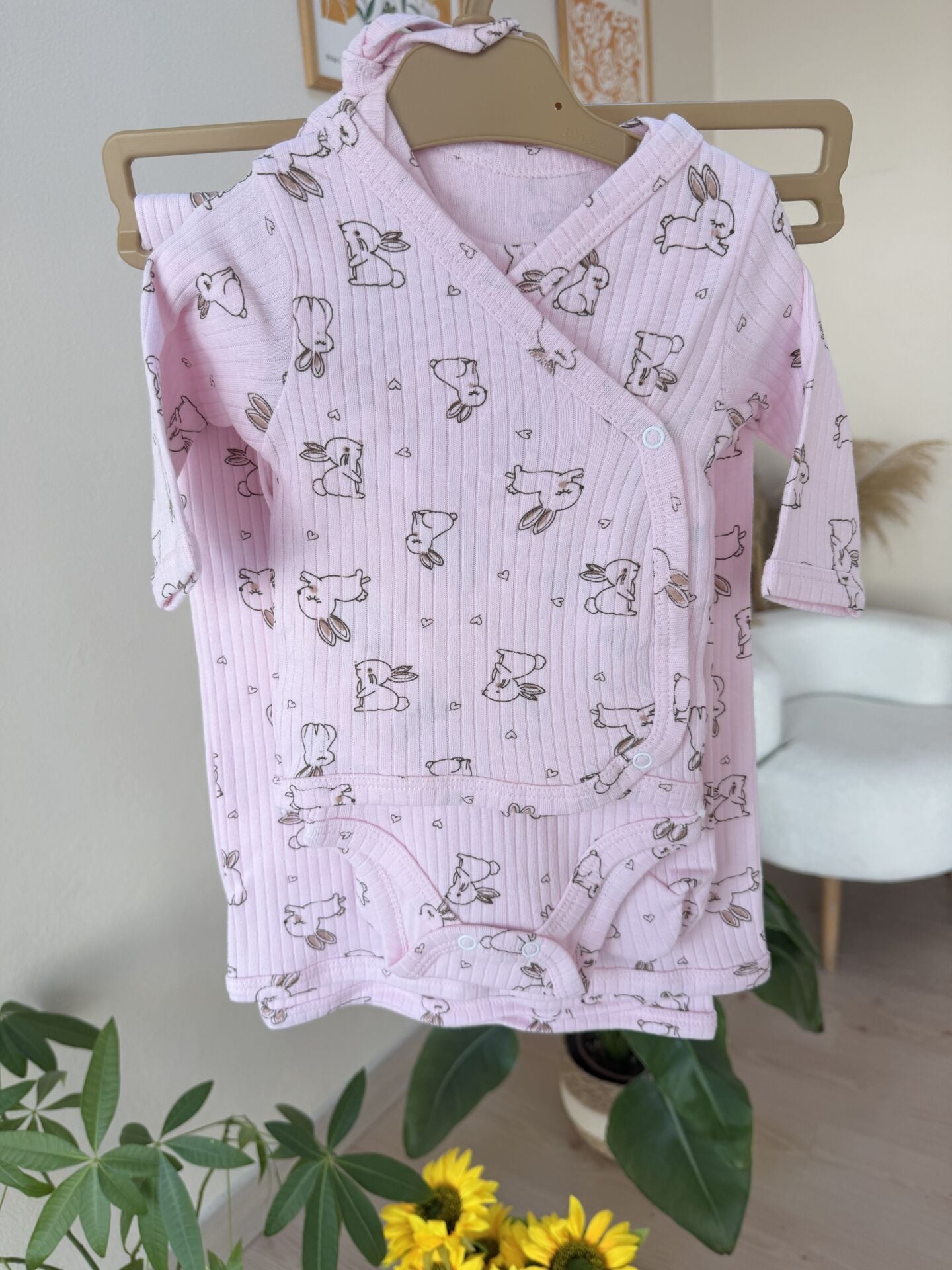 Pembe tavşan 7’li battaniyeli set